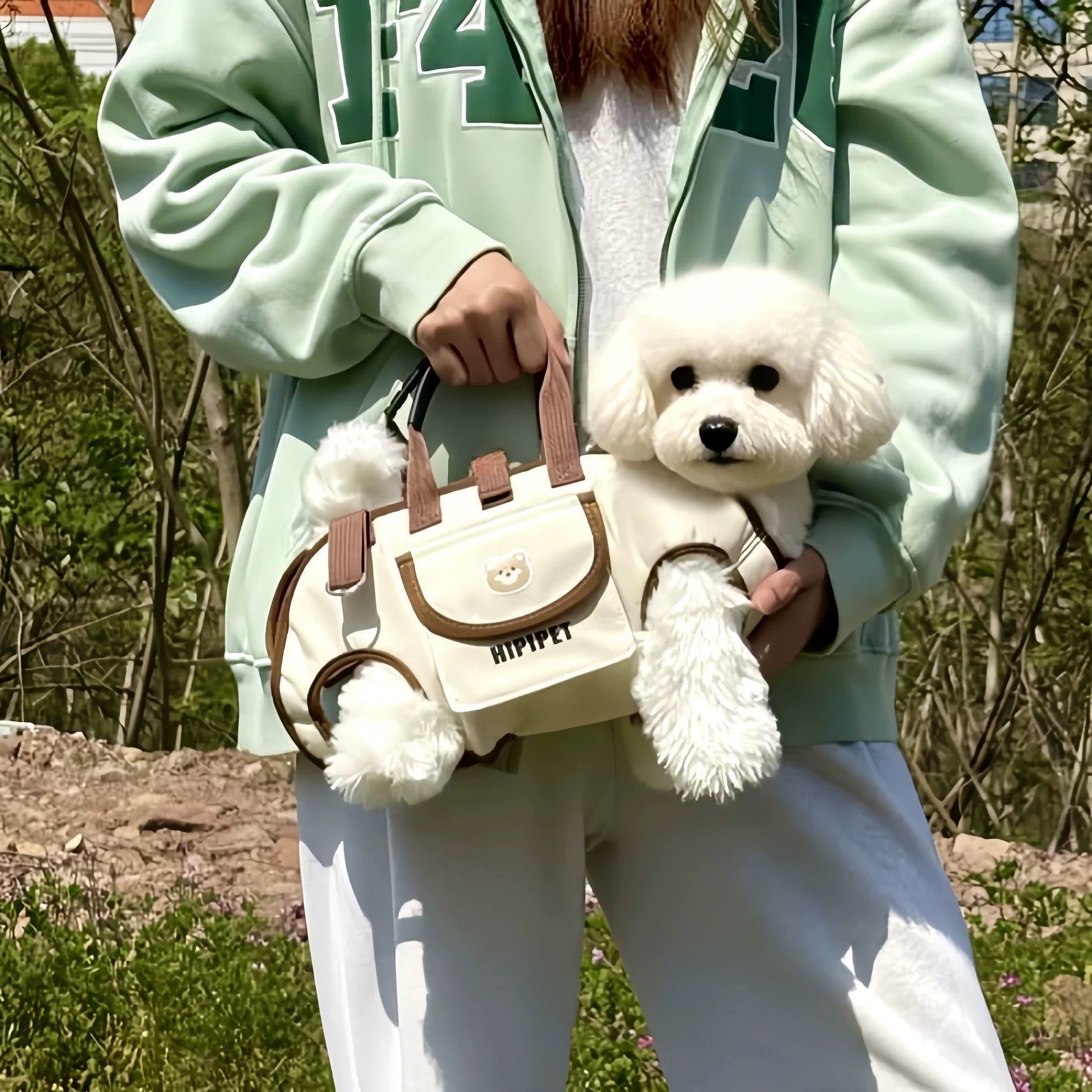 Pet carrier shoulder bag